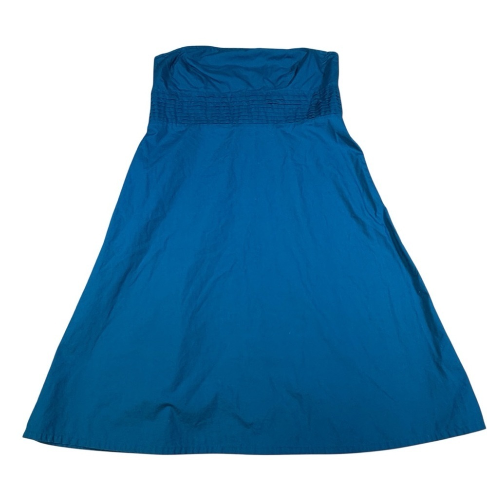 Gap Y2K Midi Dress Smocked Stretch Tube Top Strapless Womens 6